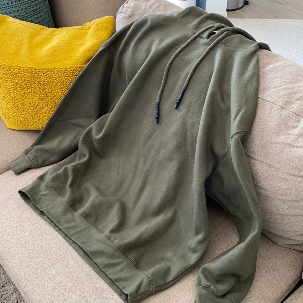 Zara hoodie with black tie strings